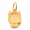 925 Sterling Silver Pendant Cabochon Settings STER-I020-01B-G-1