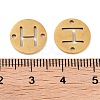 PVD Vacuum Plating 201 Stainless Steel Hollow Flat Round Links FIND-R149-03H-G-3