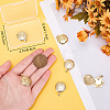 6Pcs Brass Locket Pendants KK-BBC0015-48-3