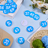 1 Set Round ABS Plastic Number 31~60 Brooches Sets JEWB-OC0001-02C-5