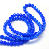 Baking Paint Imitation Jade Glass Round Bead Strands X-DGLA-Q021-10mm-33-3