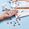 5-Petal Eco-Friendly Cowhide Bead Cap FIND-S301-03-M-4