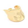 Brass Open Cuff Rings X-RJEW-P098-22G-2