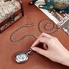 Unicraftale 2Pcs Titanium Steel Clip Pocket Watch Chain DIY-UN0003-64-4