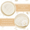Linen Cloth Mini Hat Fascinator Base AJEW-WH0472-53C-4