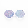 Two Tone Transparent Baking Painted Glass Beads GLAA-S190-021-B04-3