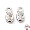 Real Platinum Plated Rhodium Plated 925 Sterling Silver Charms STER-K176-03C-P-1