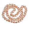 Electroplate Glass Beads Strand X-EGLA-S188-18-A03-2