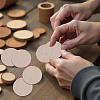 250Pcs 5 Bags Undyed Wood Cabochons WOOD-DR0001-06B-4