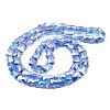 AB Color Plated Transparent Glass Beads Strands EGLA-P051-06A-A11-3