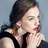 Zinc Alloy Links and Zinc Alloy Cabochons PALLOY-OC0001-37-6
