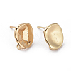 Brass Stud Earring Findings X-KK-S348-414-2