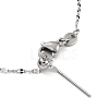 Adjustable 304 Stainless Steel Dapped Chain Necklaces LS-NJEW-K270-02P-4