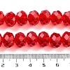 Handmade Imitate Austrian Crystal Faceted Rondelle Glass Beads X-G02YI0G4-3