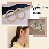 Brass Hoop Earrings KK-FH0001-34-6