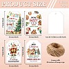 120Pcs 4 Styles Sunflower Paper Thank You Gift Tags CDIS-WH0038-06-2