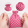Printed Cotton Packing Pouches Drawstring Bags ABAG-T004-10x14-22A-5