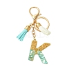 Transparent Epoxy Resin Pendant Keychains KEYC-FS00022-11-1