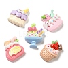 Opaque Resin Imitation Food Decoden Cabochons RESI-R448-09-1