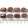 Natural Strawberry Quartz Beads Strands G-C105-A04-01-5