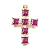 Brass Pave Cubic Zirconia Pendants CU-CBAE7DF-11G-C06-1