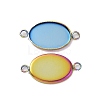 Ion Plating(IP) 304 Stainless Steel Cabochon Connector Settings STAS-H394-01M-2