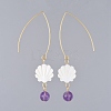 Shell Dangle Earrings EJEW-JE03757-3