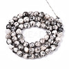 Dyed Natural White Jade Beads Strands G-T139-6mm-60-25-2