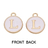 Golden Plated Alloy Charms ENAM-SZ0001-25A-L-2