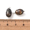 60Pcs 3 Styles Dyed Natural Cultured Freshwater Pearl Rice Pendants PALLOY-CW00005-3