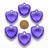 Transparent Acrylic Pendants TACR-T024-03B-936-3