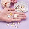 Beadthoven 32Pcs 4 Style Alloy Enamel Pendants ENAM-BT0001-14-12