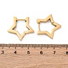304 Stainless Steel Star Huggie Hoop Earrings STAS-H156-05G-2