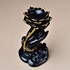 Buddha Hand Holding Lotus Resin Crystal Ball Holders WICR-PW0016-04-4