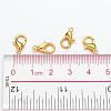 Zinc Alloy Jewelry Findings Golden Lobster Claw Clasps X-E102-G-5