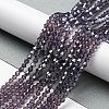 Transparent Electroplate Glass Beads Strands LS-EGLA-A039-T2mm-A04-4