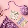 4Pcs 2 Style Wood Knitting Gauge Rulers DIY-BC0009-31-5