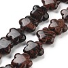 Natural Mahogany Obsidian Beads Strands G-F769-N01-01-1