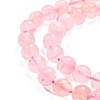 Natural Rose Quartz Beads Strands G-F591-04-3