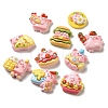 Pig Theme Opaque Resin Decoden Cabochons CRES-R198-02-1