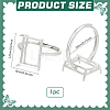 1Pc Adjustable 925 Sterling Silver Rectangle Ring Component STER-BC0003-67P-2