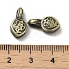 Teardrop Shape Tibetan Style Rack Plating Brass Buddhist Pendants KK-Q805-43AB-3