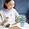 DIY Paper Flower Bouquet Greeting Card Sets AJEW-WH0455-197C-7