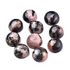 Natural Rhodonite Cabochons G-P393-R68-8MM-1