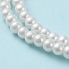 Baking Painted Pearlized Glass Pearl Round Bead Strands HY-Q003-4mm-01-4