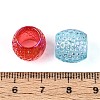 UV Plating Transparent Acrylic European Beads TACR-T029-08M-3