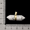 Natural & Synthetic Mixed Gemstone Double Terminal Pointed Pendants G-NH0001-15G-4