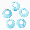 Natural Freshwater Shell Pendants X-SSHEL-R048-017-2