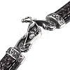 Men's Braided Leather Cord Bracelets BJEW-H559-10C-2