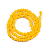 Opaque Solid Color Glass Beads Strands GLAA-N052-01-A04-2
